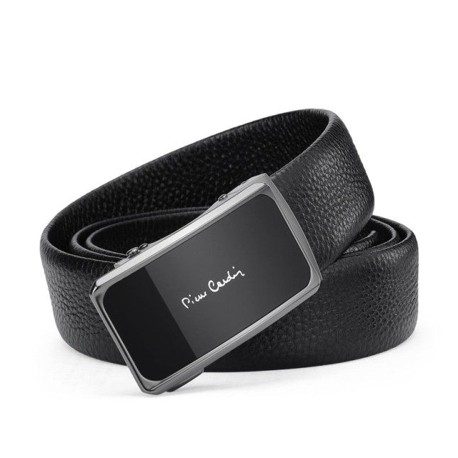 Pierre Cardin Executive Black Leather Belt W9C803200-1-125